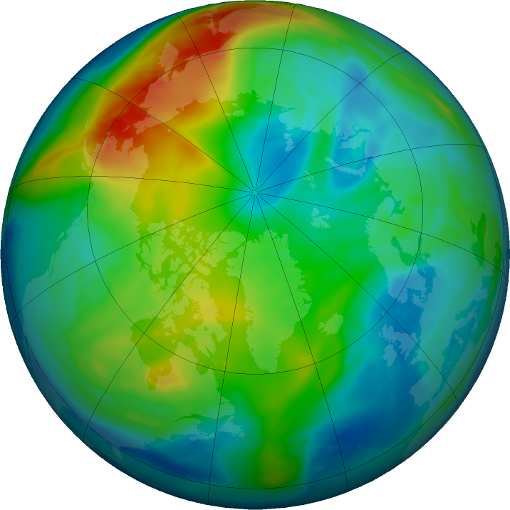 Arctic ozone map for 06 December 2017